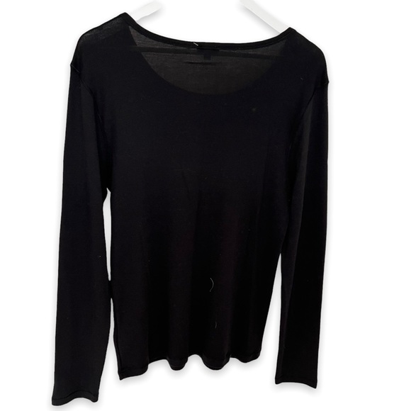 NEW Splendid Basic Black Knit Long Sleeve Shirt Plus Size XXL - Picture 5 of 6